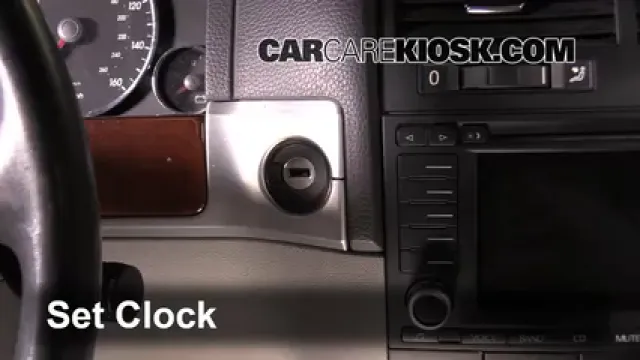 2006 Volkswagen Touareg 4.2L V8 Reloj Fijar hora de reloj